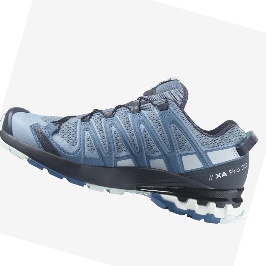 Salomon WoXA PRO 3D v8 Kadın Yürüyüş Ayakkabısı Mavi | TR 2834BEX